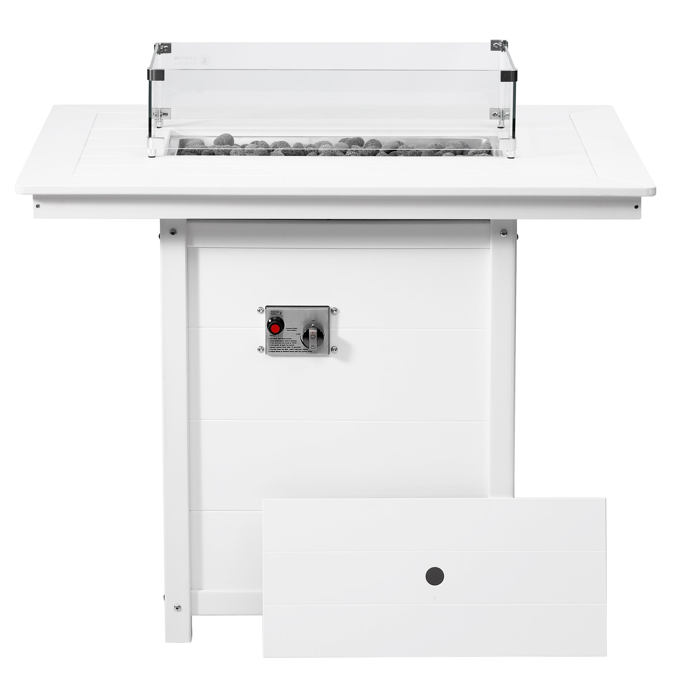 Sedona Rectangular 34" X 46" Counter Fire Pit Table