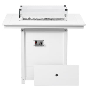 Sedona Rectangular 34" X 46" Counter Fire Pit Table