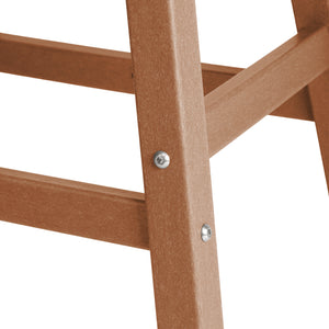 Stockholm All-Weather Outdoor Saddle Counter Stool (24" Height)