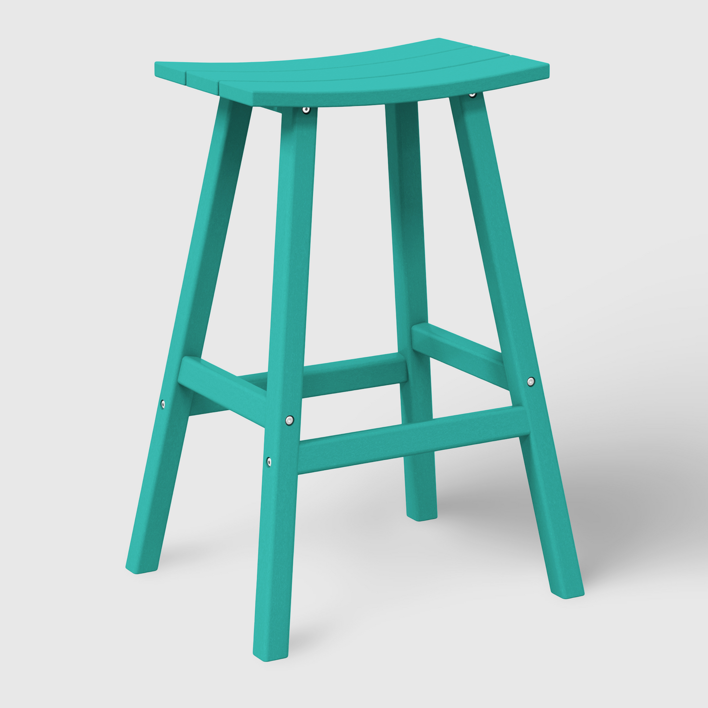 POLYTRENDS™ Stockholm All-Weather Outdoor Saddle Bar Stool (29" Height)