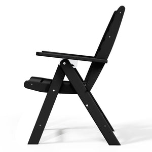 Aarhus All-Weather Outdoor Patio Folding Tall Back Dining Chair (38" High)