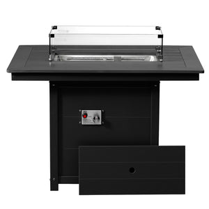 Sedona Rectangular 34" X 46" Dining Fire Pit Table