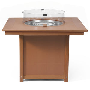 Sedona Square 42" Dining Fire Pit Table