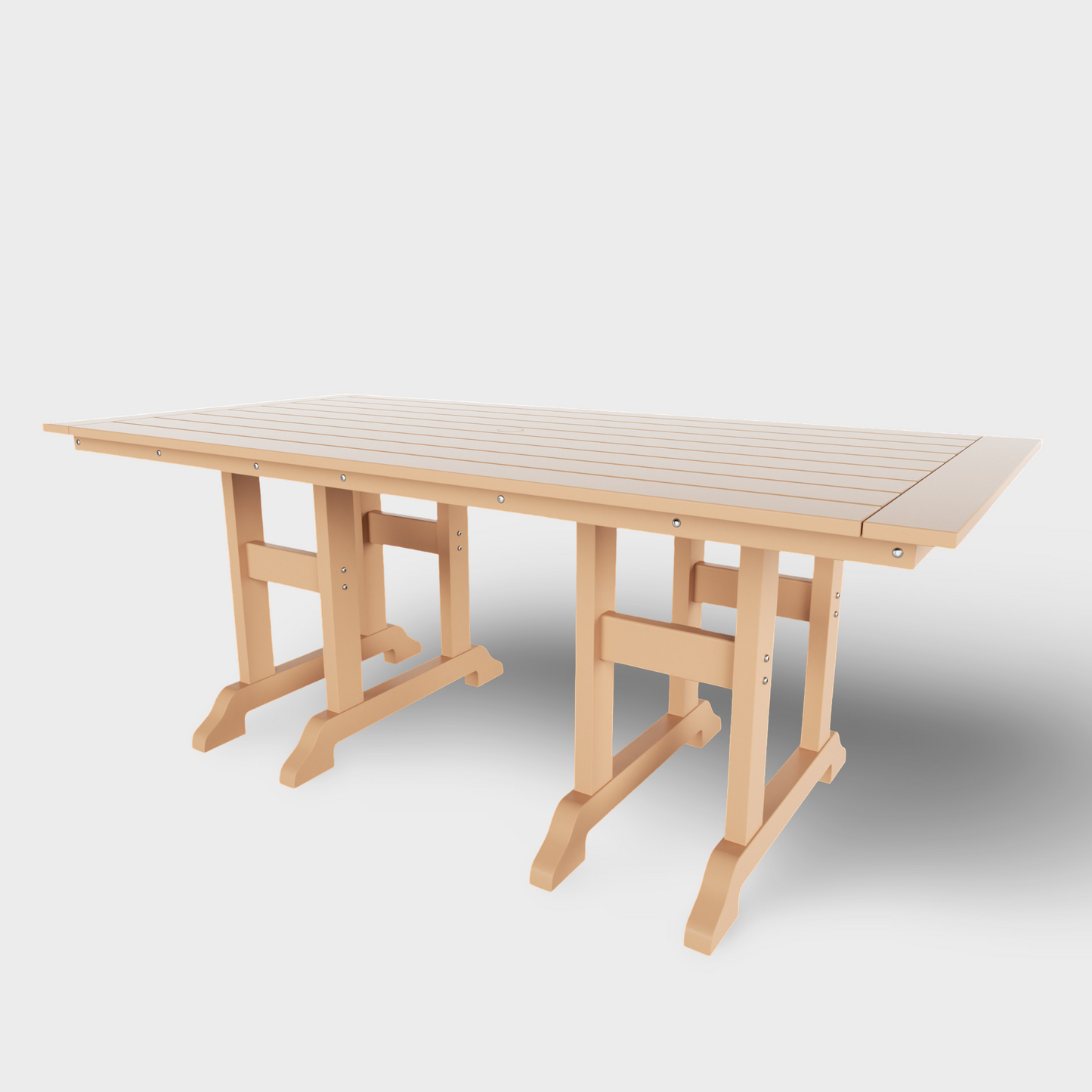 POLYTRENDS™ Tuscany All-Weather Outdoor Rectangular Dining Table (71" x 37" Top)