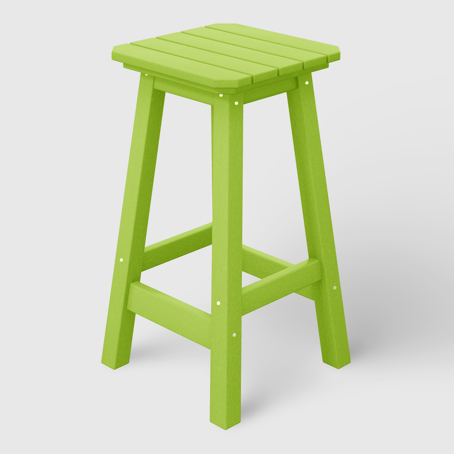 POLYTRENDS™ Stockholm All-Weather Outdoor Square Counter Stool (24" Seat Height)