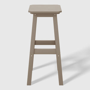 Stockholm All-Weather Outdoor Square Bar Stool (29" Height)