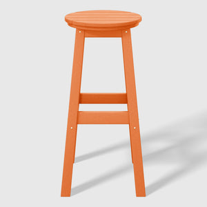 Stockholm All-Weather Outdoor Round Bar Stool (29" Height)