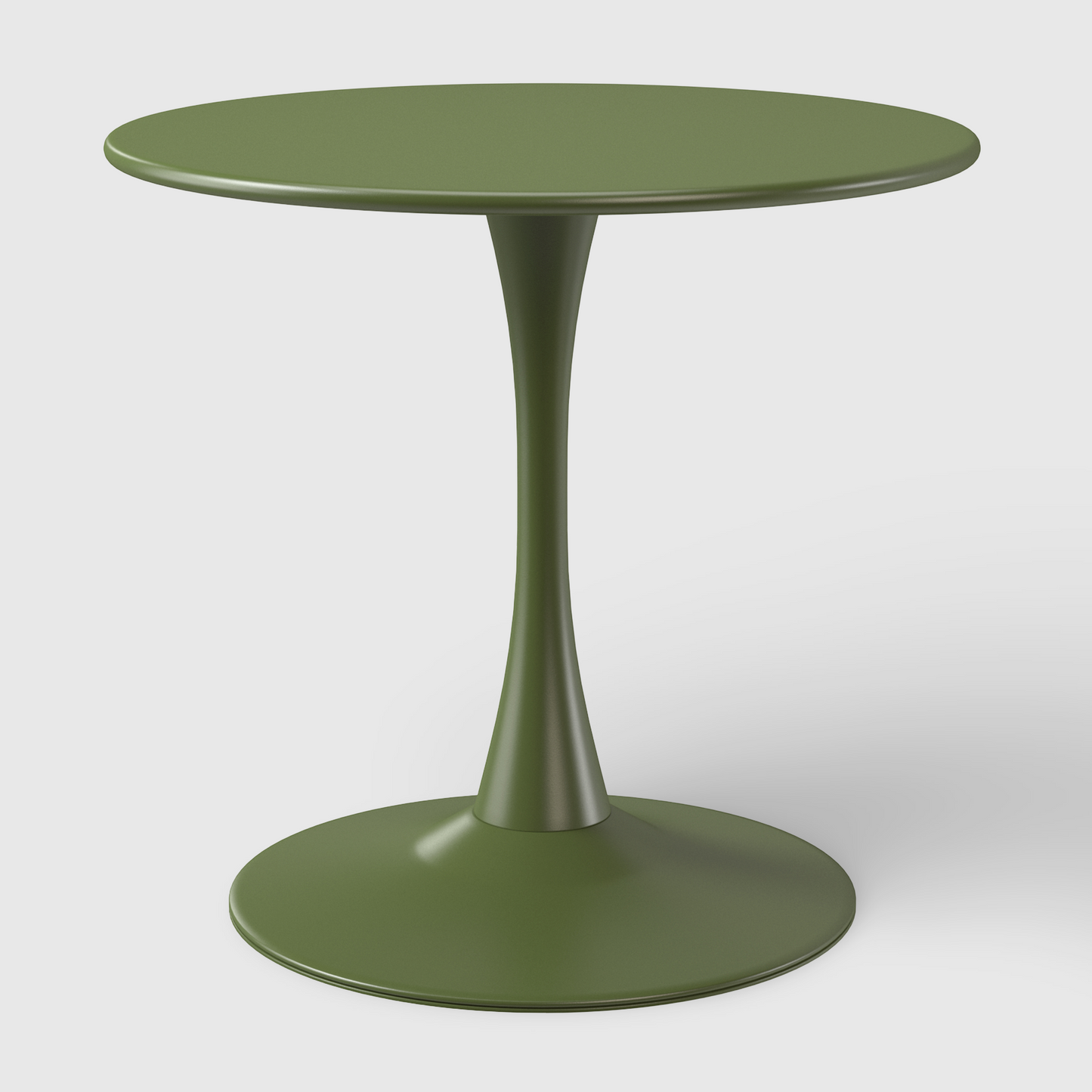POLYTRENDS™ Copenhagen Stilke All-Weather Indoor/Outdoor 31.5" Round Metal Patio Bistro Dining Table