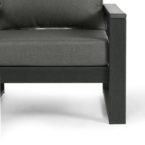 Signature All-Weather Outdoor Modular Patio Deep Seating Left Arm Chair (Left Arm Sectional Seat)