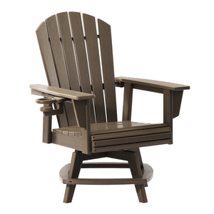 Heritage Ridge Adirondack Swivel Dining Chair With Cup Holder