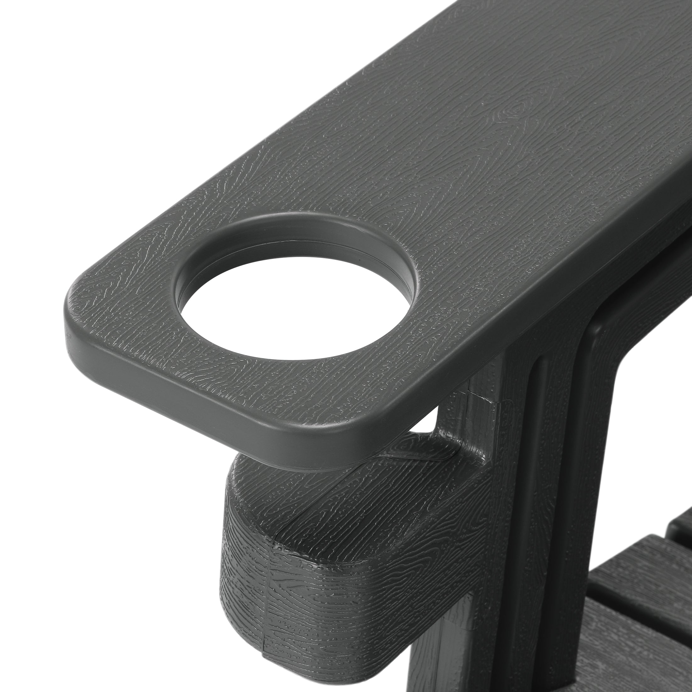 Set of Snap'n Lock Adirondack Chairs with Connecting Wedge Table (No Tools or Hardware)