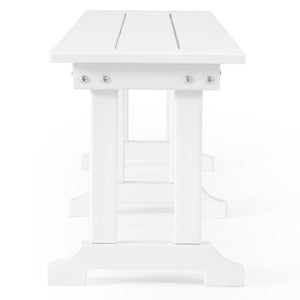 Tuscany All-Weather Outdoor 65" Trestle Dining Bench