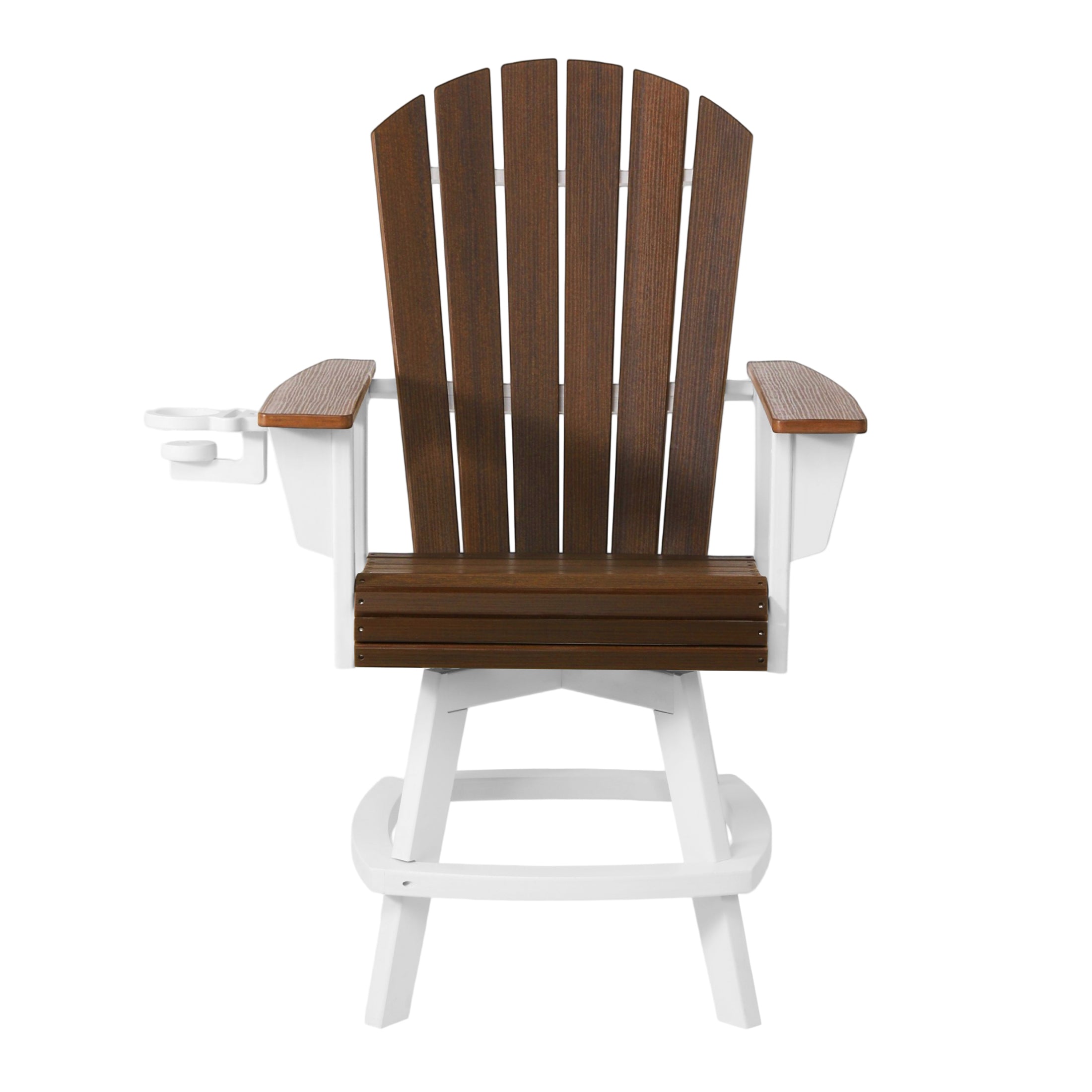 Heritage Ridge Adirondack Swivel Counter Chair With Cup Holder