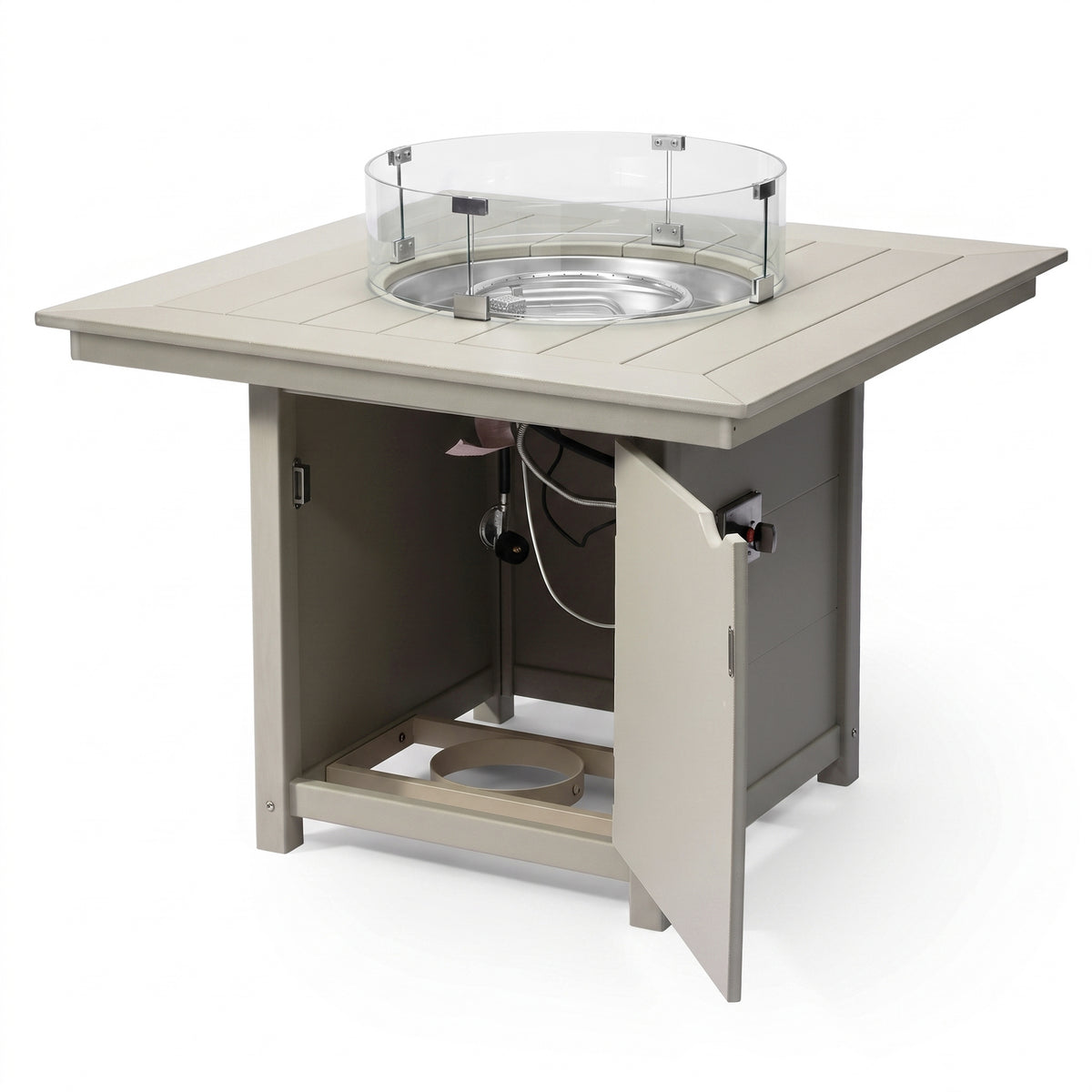Sedona Square 42" Dining Fire Pit Table