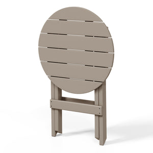 Tuscany All-Weather Outdoor Patio Round Folding Dining Table (24" Top)