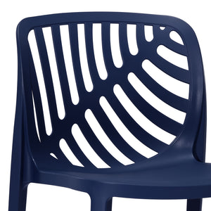 Patio Stacking Dining Side Chair (Set of 2)
