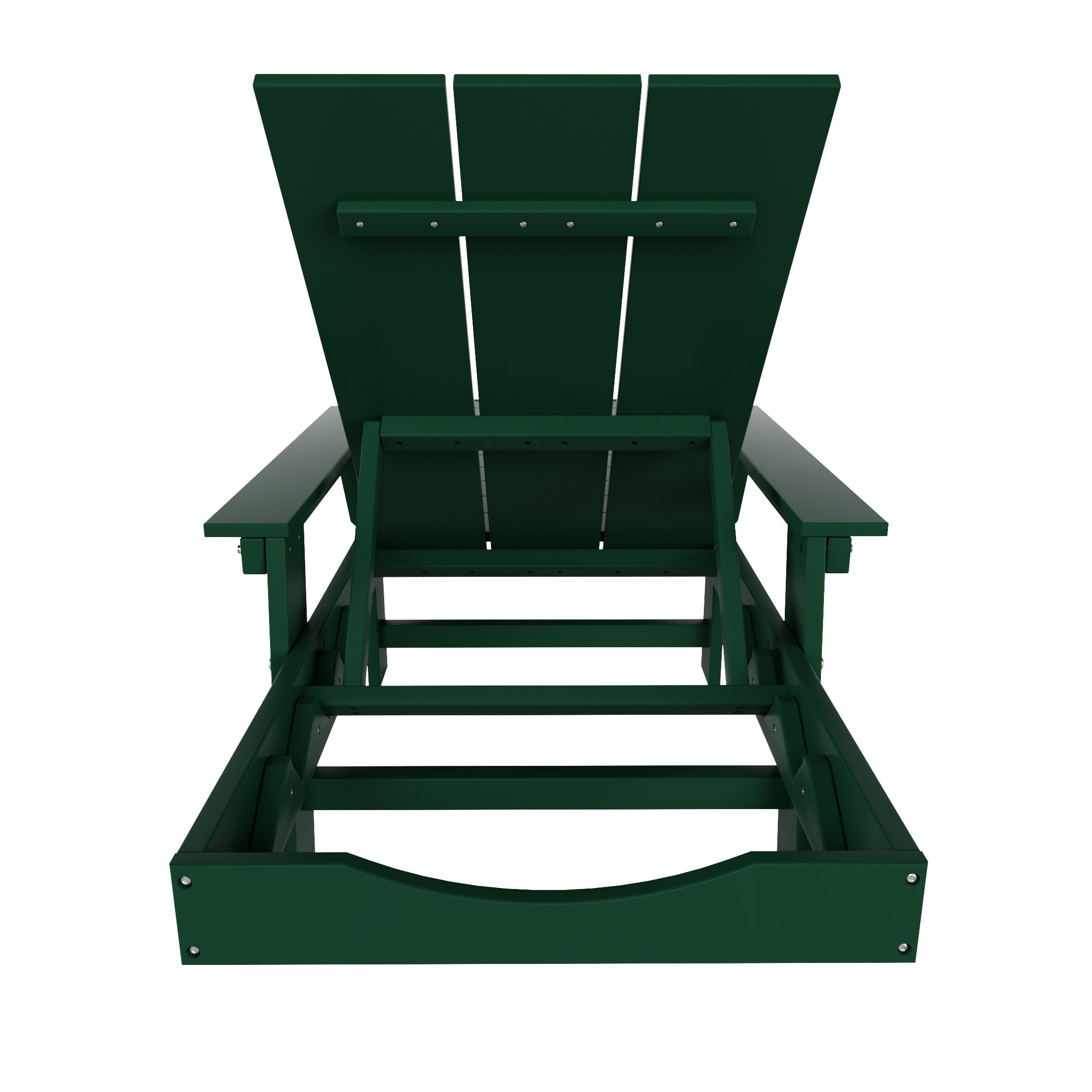 Malibu Modern All-Weather Outdoor Reclining Sun Lounger With Arm Rests & Wheels