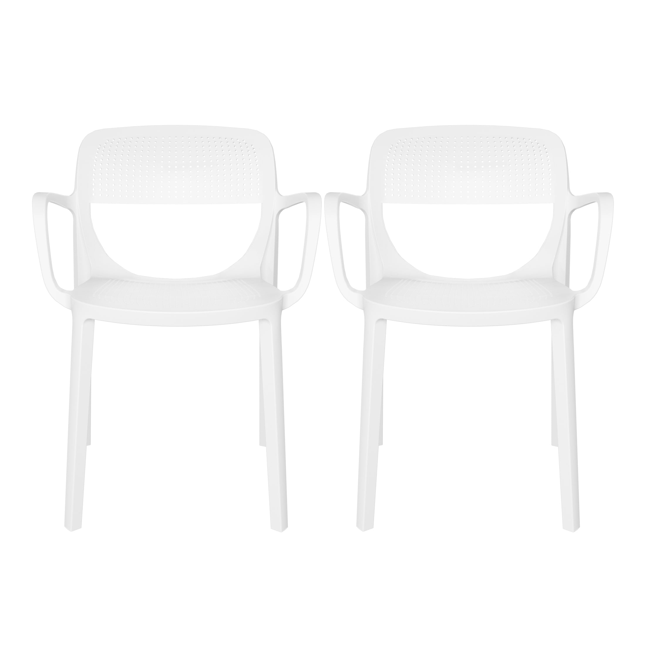 Polyform Stacking Dining Arm Chair (Set of 2)
