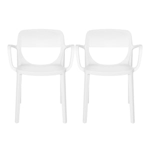 Polyform Stacking Dining Arm Chair (Set of 2)