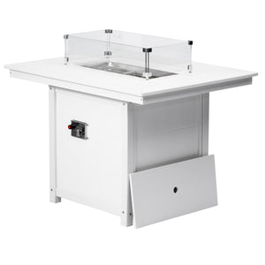 Sedona Rectangular 34" X 46" Dining Fire Pit Table