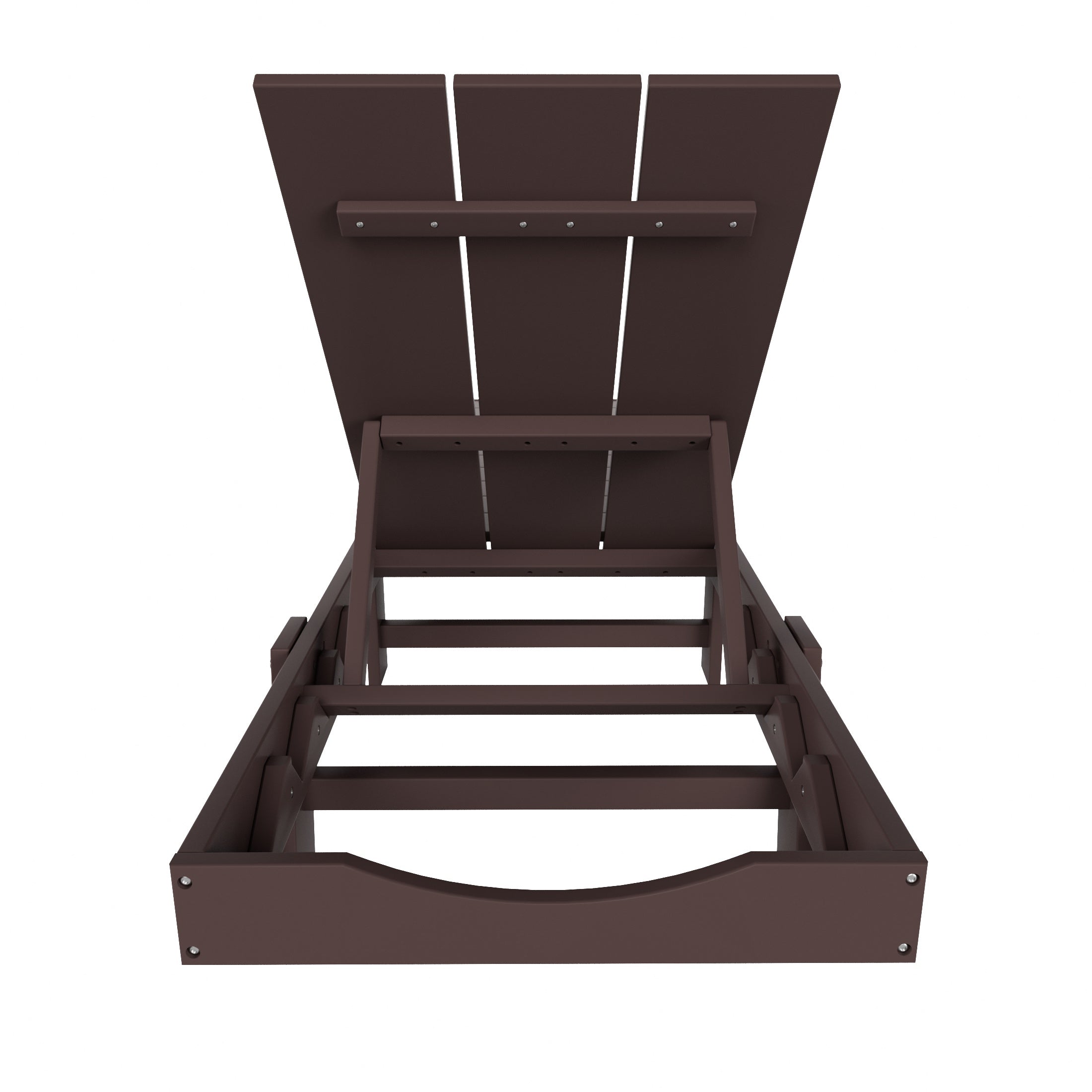 Malibu Modern All-Weather Outdoor Reclining Sun Lounger With Wheels