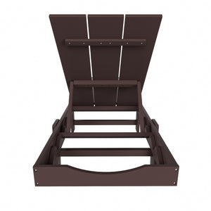 Malibu Modern All-Weather Outdoor Reclining Sun Lounger With Wheels
