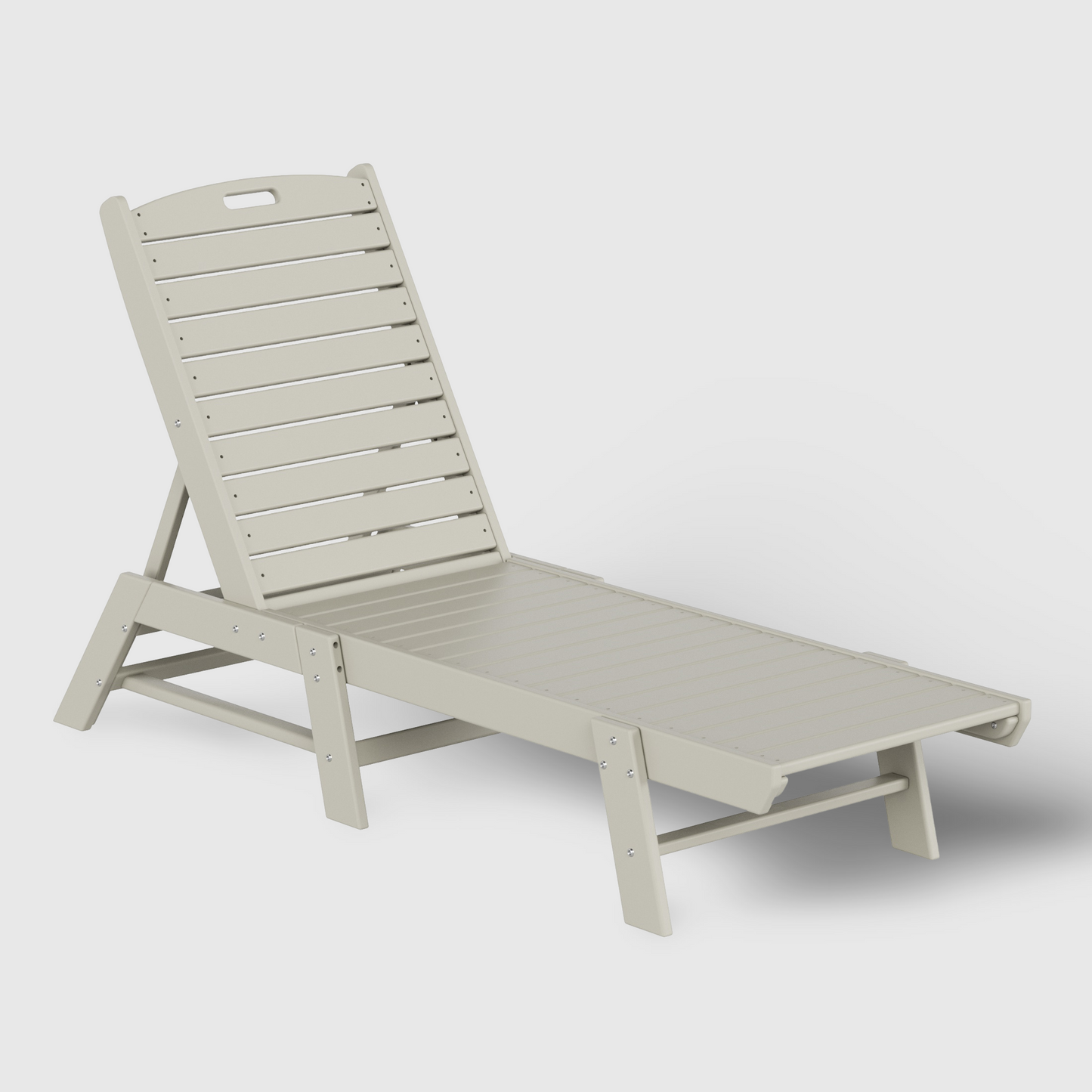 POLYTRENDS™ Santa Monica All-Weather Outdoor Reclining Sun Lounger