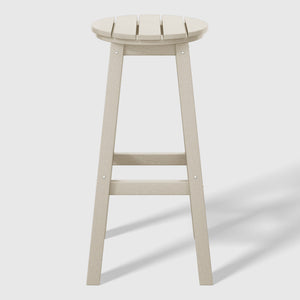 Stockholm All-Weather Outdoor Round Bar Stool (29" Height)
