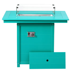 Sedona Rectangular 34" X 46" Counter Fire Pit Table