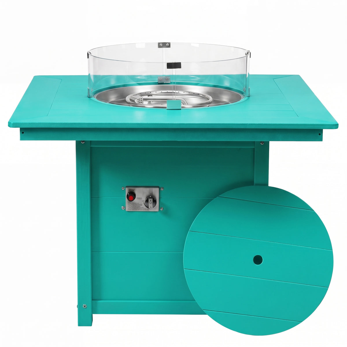 Sedona Square 42" Dining Fire Pit Table