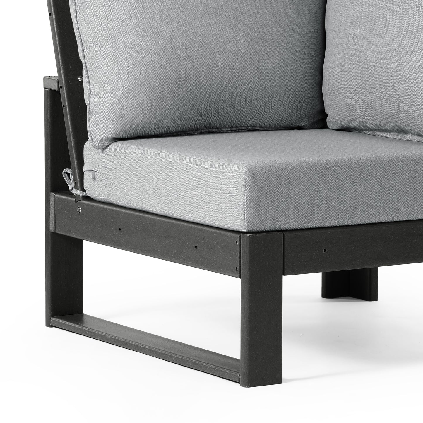 Signature All-Weather Outdoor Modular Patio Deep Seating Corner Chair (Corner Sectional Seat)