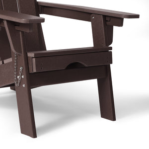Chatham Folding Adjustable Adirondack Chair with Cup Holder and Hideaway Ottoman