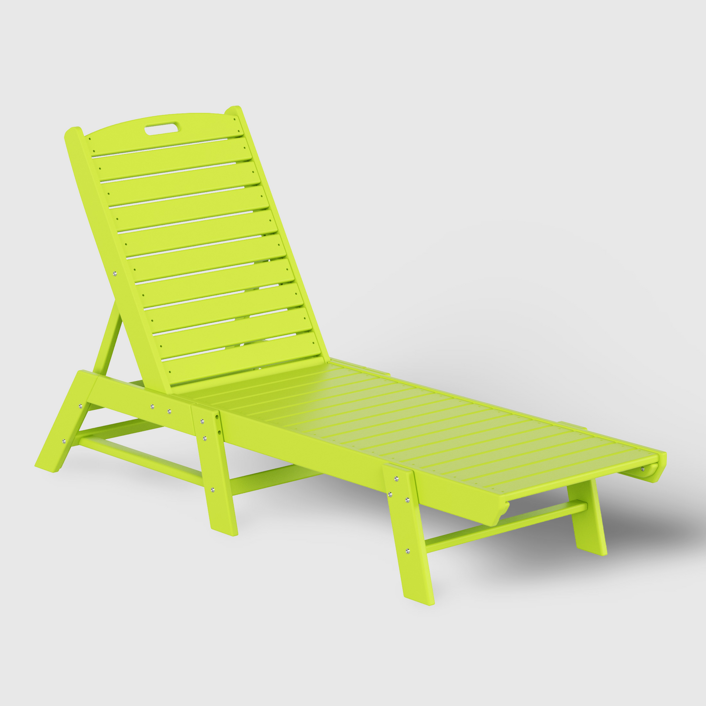 POLYTRENDS™ Santa Monica All-Weather Outdoor Reclining Sun Lounger