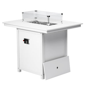 Sedona Rectangular 34" X 46" Counter Fire Pit Table