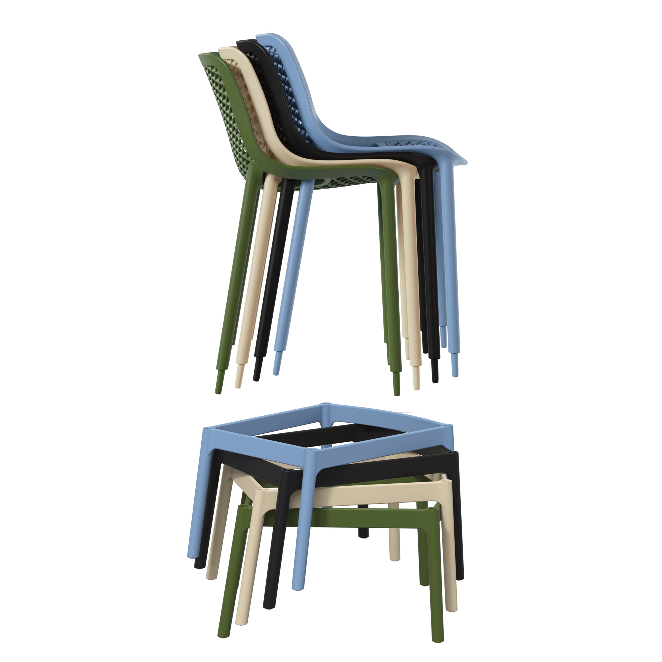 29.5" Outdoor Bar Stool (Set of 2)