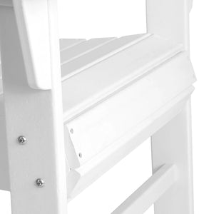 Malibu Modern All-Weather Outdoor Contoured Adirondack Dining Chair