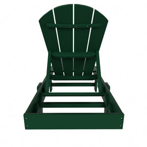 Chatham All-Weather Outdoor Adirondack Reclining Sun Lounger With Wheels