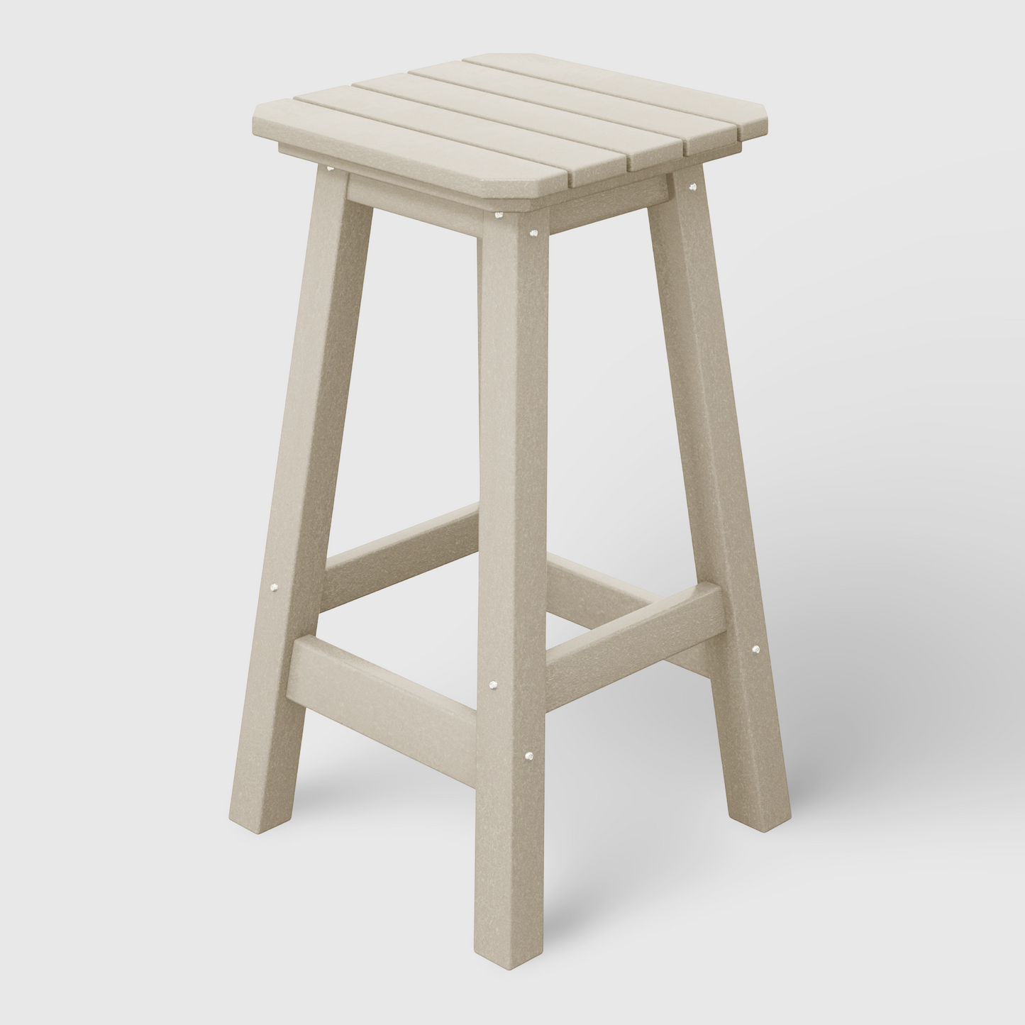 POLYTRENDS™ Stockholm All-Weather Outdoor Square Counter Stool (24" Seat Height)