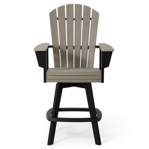 Heritage Ridge Adirondack Swivel Bar Chair With Cup Holder