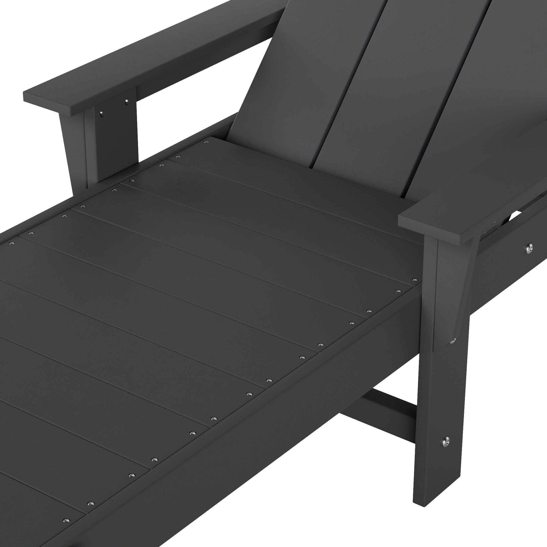 Malibu Modern All-Weather Outdoor Reclining Sun Lounger With Arm Rests & Wheels