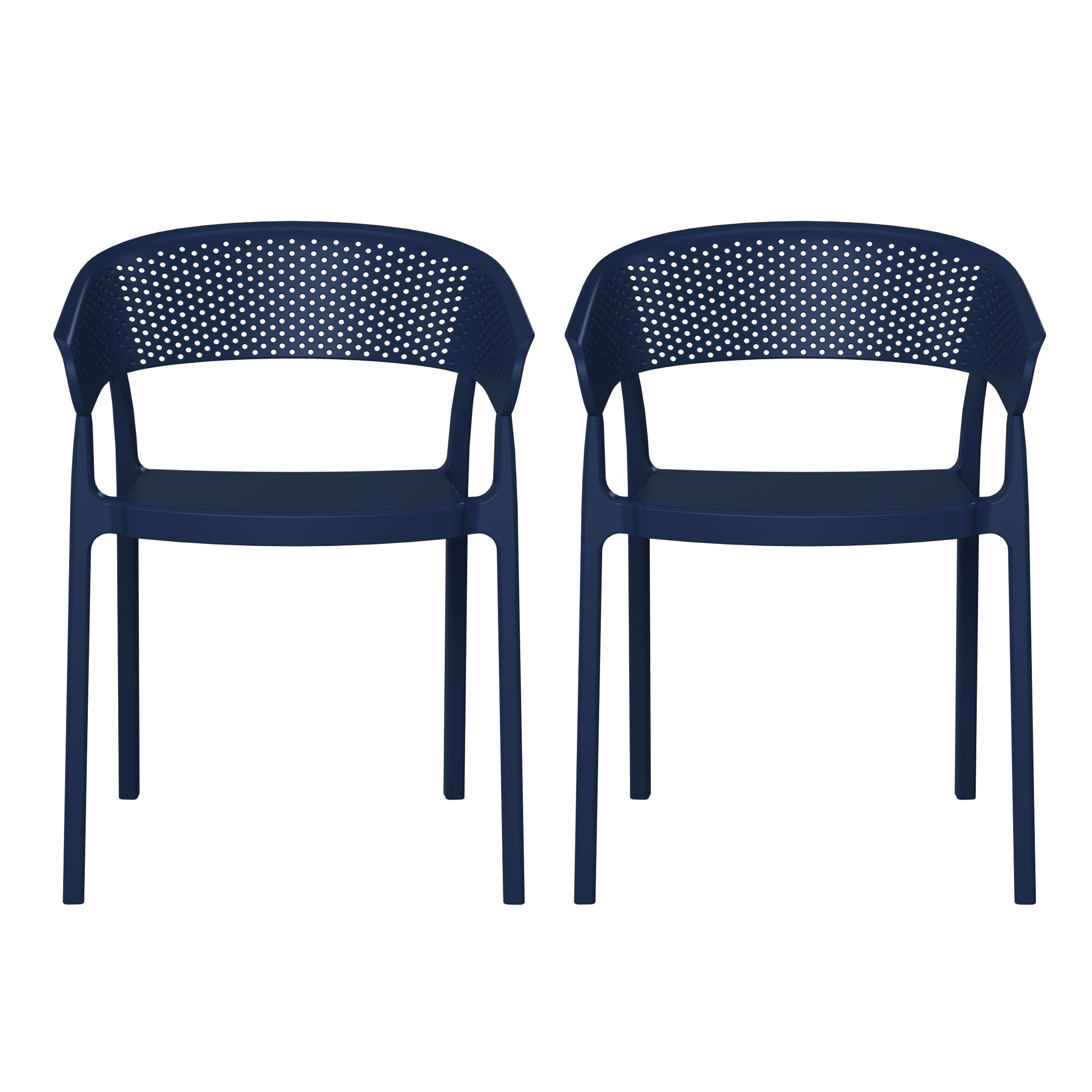 Polyform Stacking Dining Arm Chair (Set of 2)