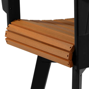 Heritage Ridge Adirondack Swivel Bar Chair With Cup Holder