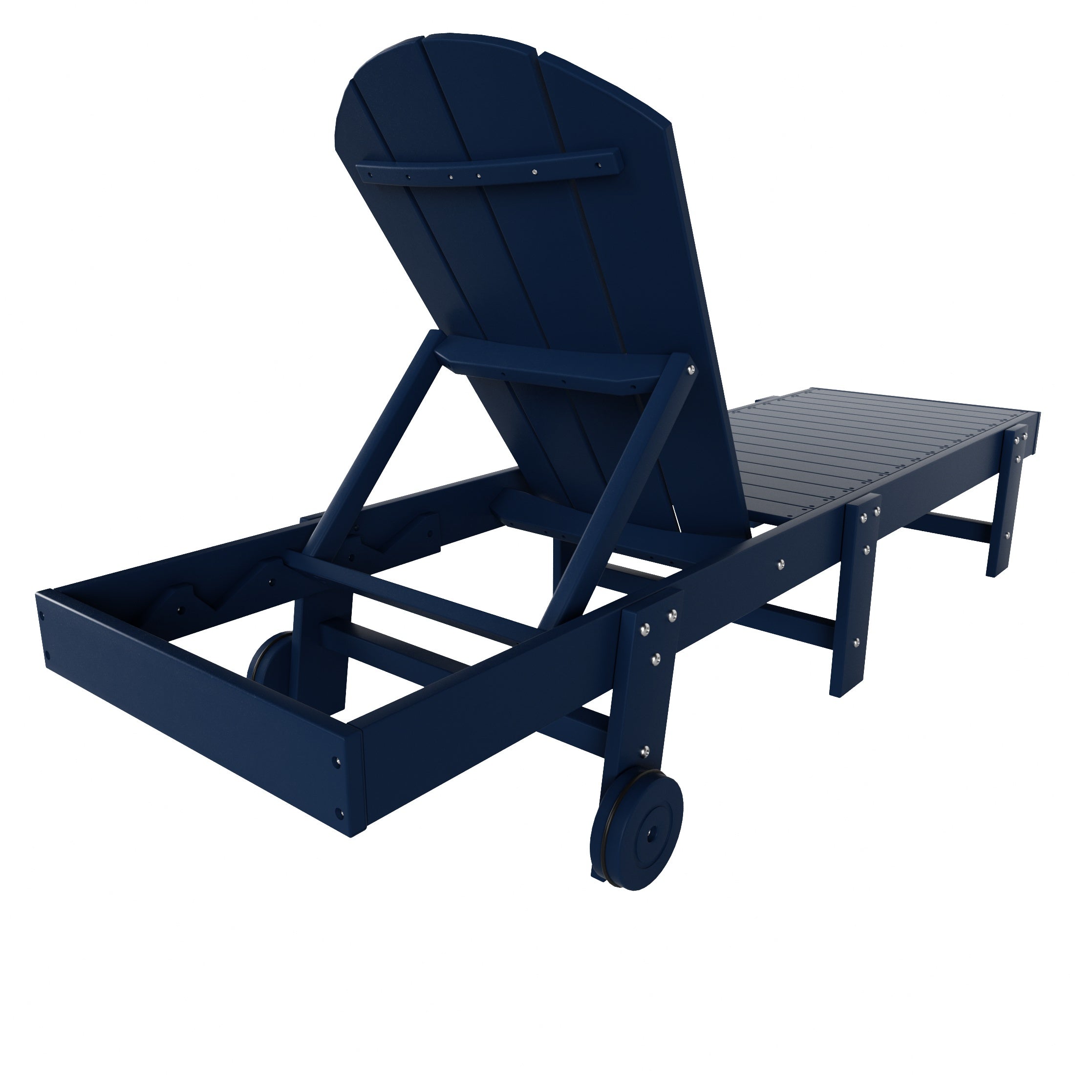 Chatham All-Weather Outdoor Adirondack Reclining Sun Lounger With Wheels