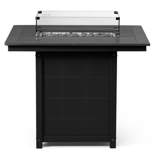 Sedona Rectangular 34" X 46" Counter Fire Pit Table