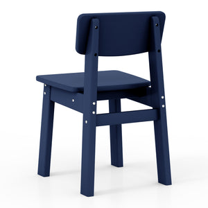 Tiny Terraces Essentials Kids' All-Weather Outdoor Dining Chair (Set of 2)