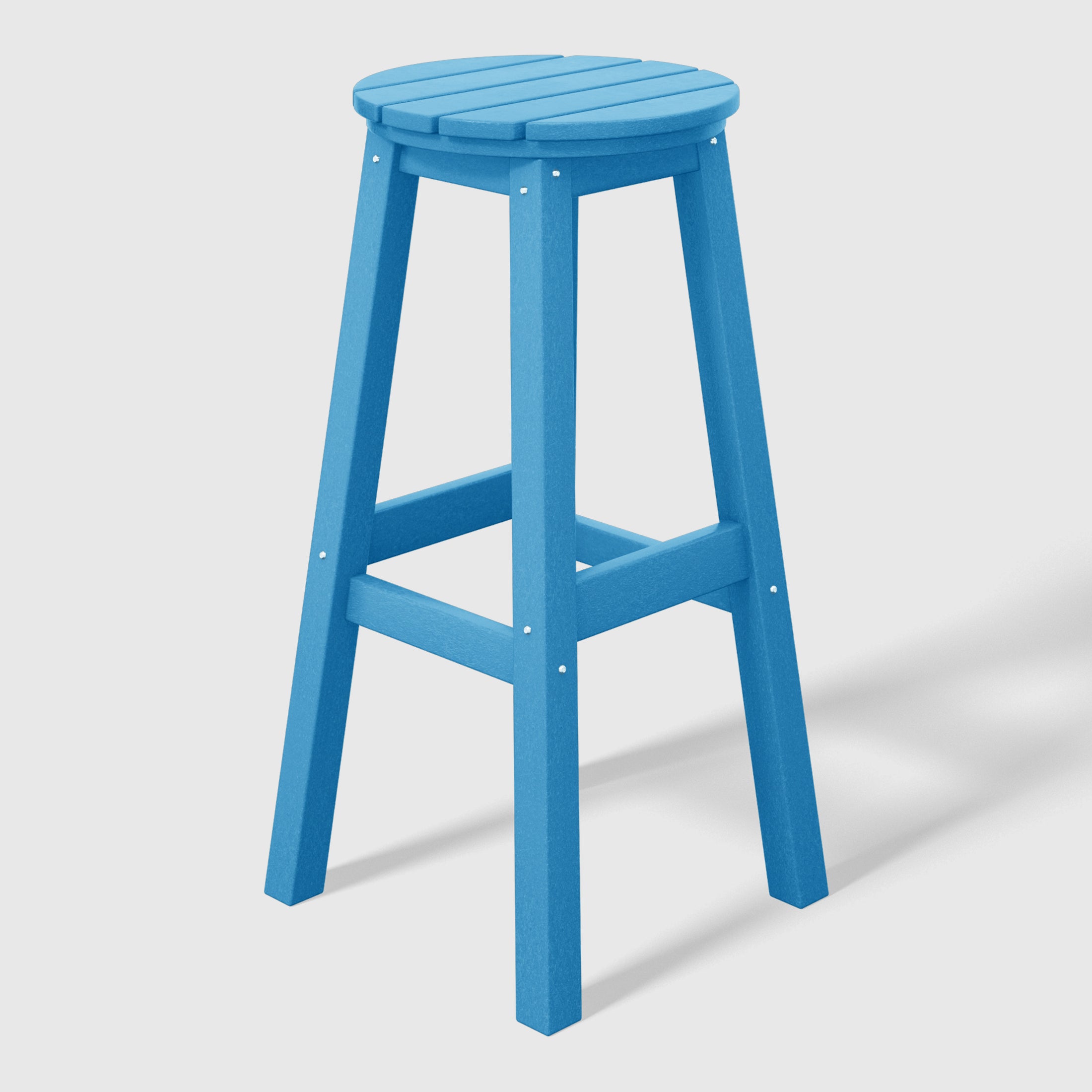 Stockholm All-Weather Outdoor Round Bar Stool (29" Height)