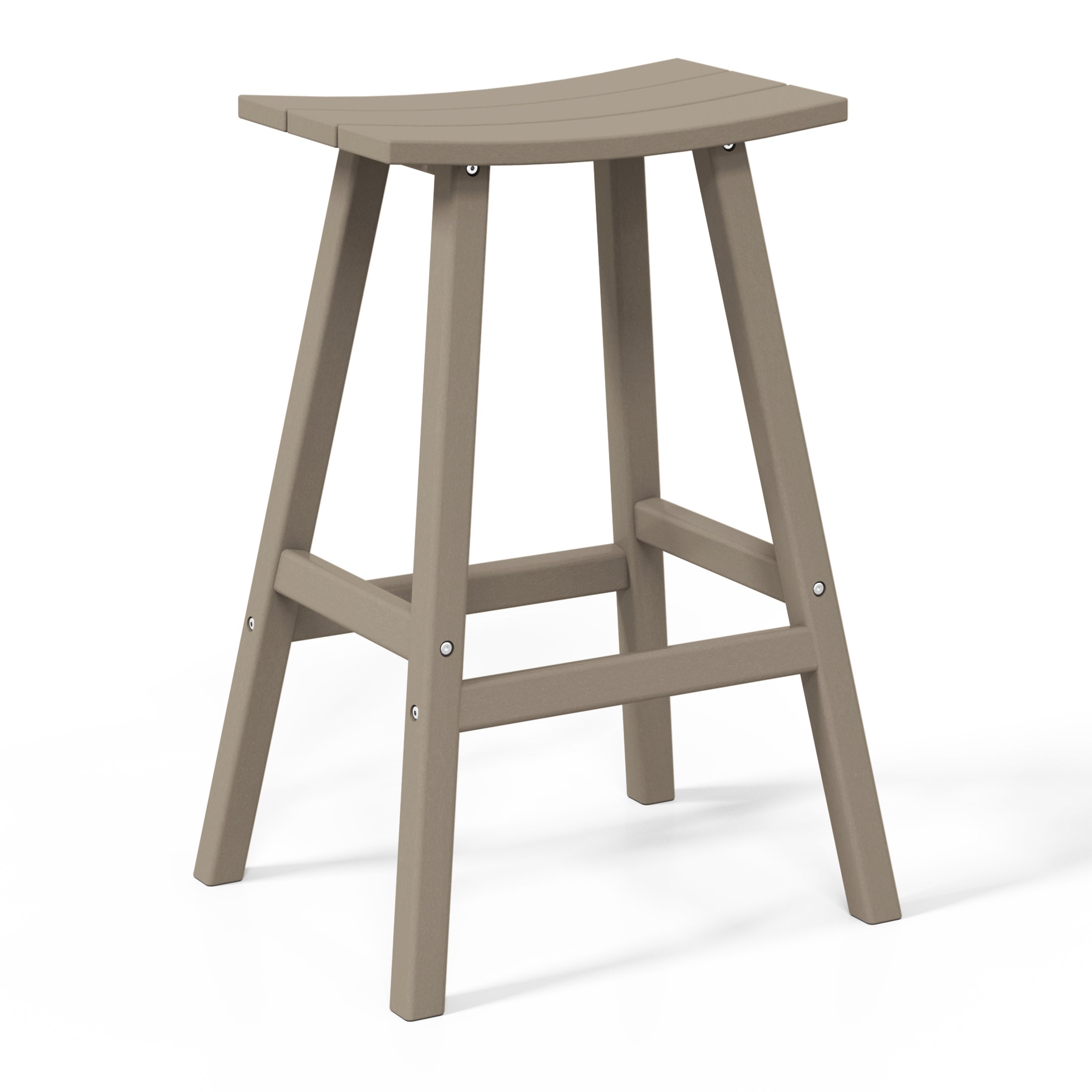 Stockholm All-Weather Outdoor Saddle Bar Stool (29" Height)