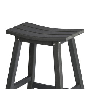 Stockholm All-Weather Outdoor Saddle Bar Stool (29" Height)