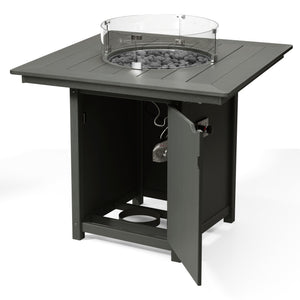 Sedona Square 42" Counter Fire Pit Table