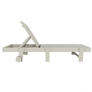 Chatham All-Weather Outdoor Adirondack Reclining Sun Lounger With Wheels